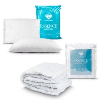 El Bodegón 2 pack almohada peach feel + protector king oferta