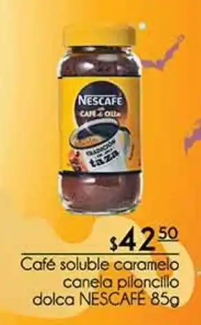 Café soluble caramelo canela piloncillo dolca nescafé 85g