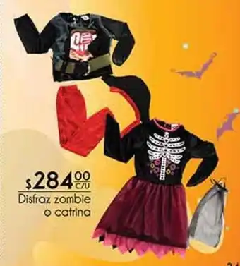 Disfraz zombie o catrina
