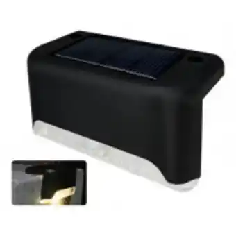 Lámpara luz solar exterior jardín escaleratierra led (4pz)