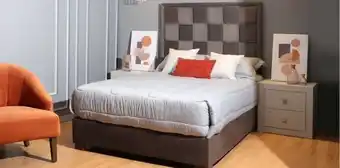 Muebles Dico Cama matrimonial logan gris oferta