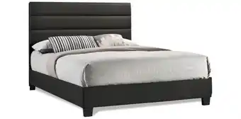 Muebles Dico Cama tapizada queen size alba gris oferta