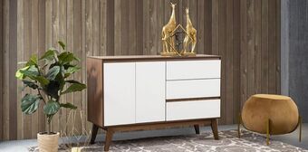 Muebles Dico Cómoda brunei blanco oferta