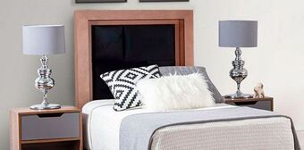 Muebles Dico Cabecera individual braham negro oferta