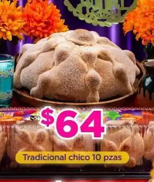 Bodega Aurrerá Pan de muerto tradicional chico 10 pzas oferta