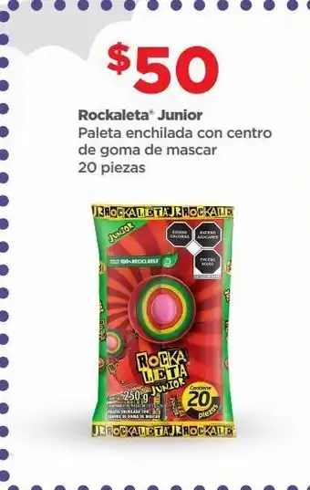 Rockaleta junior paleta enchilada con centro de goma de mascar 20 piezas
