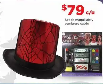 Bodega Aurrerá Set de maquillaje y sombrero catrín oferta