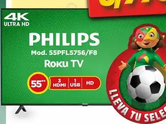 Bodega Aurrerá Smart tv philips roku tv 55" oferta