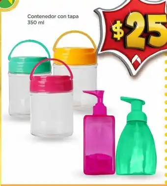 Contenedor con tapa 350ml