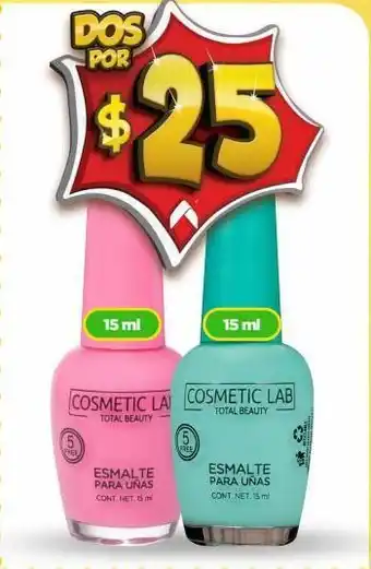 Bodega Aurrerá Esmaltes cosmetic lab 15ml x2 oferta