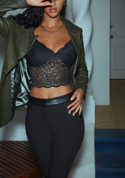 Bebe Scallop trim lace bralette oferta