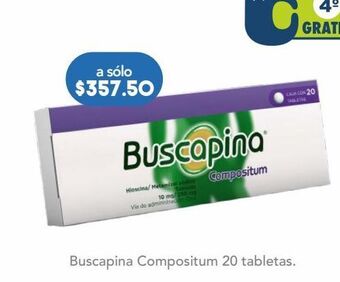 Buscapina compositum 20 tabletas caja