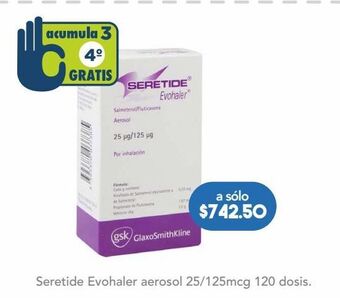 Farmacia San Pablo Seretide evohaler cd aerosol 120 aerosol inhalador oferta