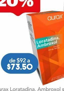 Loratadina 100 mg ambroxol 600 mg
