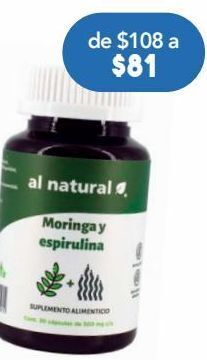 Farmacia San Pablo Al natural moringa y espirulina suplemento alimenticio oferta