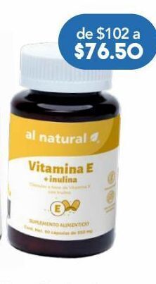 Farmacia San Pablo Al natural vitamina e + inulina suplemento alimenticio oferta