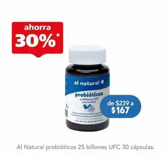 Farmacia San Pablo Al natural probióticos 25 billones de ufc oferta