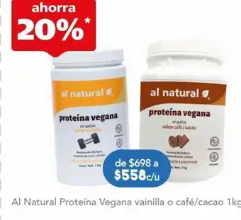 Farmacia San Pablo Al natural proteína vegana sabor café - cacao oferta