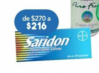 Farmacia San Pablo Saridon 100 comprimidos caja paracetamol 500 mg oferta