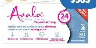 Farmacia San Pablo Avala 30 cápsulas caja cimicifuga racemosa 6.5 mg oferta