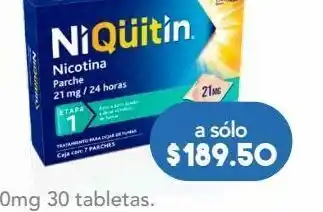 Farmacia San Pablo Niqüitin etapa 1 7 parche sobre nicotina 21 mg oferta