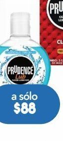 Prudence lubricante corporal sabor y aroma grosella 1 líquido