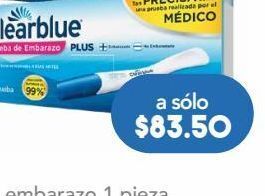 Farmacia San Pablo Clear blue prueba de embarazo 99% de precisión 1 pieza oferta