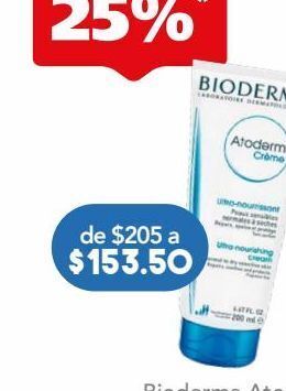 Farmacia San Pablo Bioderma atoderm crema hidratante para rostro y cuerpo con piel sensible y seca oferta