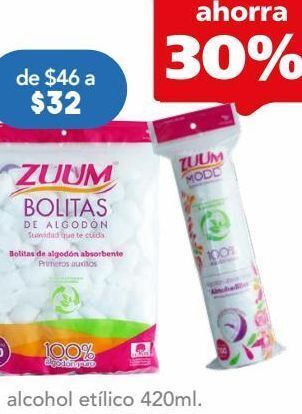 Farmacia San Pablo Zuum algodón bolitas blancas 150 piezas oferta