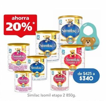 Farmacia San Pablo Similac isomil etapa 2 fórmula de continuación con proteína de soya niños de 1 a 3 años oferta