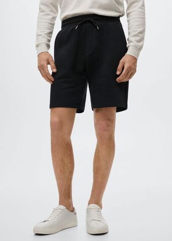 Mango Bermudas jogger algodón oferta