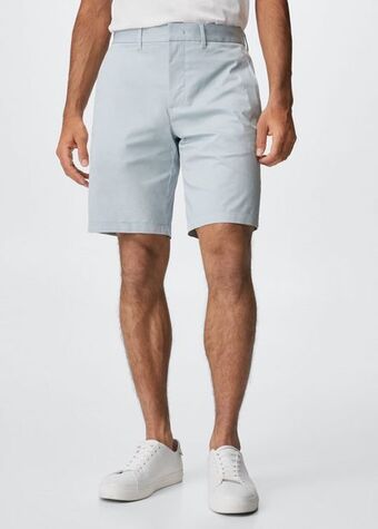 Mango Bermudas chino algodón oferta