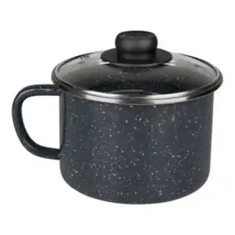 Pocillo para calentar agua ekco ankara 16 cm con tapa de vidrio