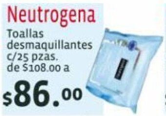 Farmacias San Isidro y San Borja Neutrogena Toallas Desmaquillantes c/25 pzas oferta