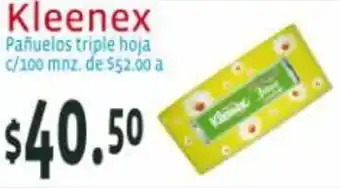 Farmacias San Isidro y San Borja Kleenex Pañuelos Triple Hoja c/100mnz oferta