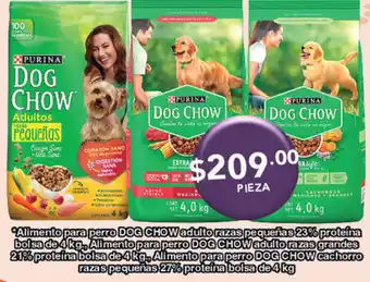 Alimento para Perro Dog Chow Adulto Razas Pequeñas 23% Proteina Bolsa 4kg
