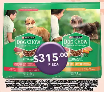 Alimento para Perro Dog Chow Adulto Razas Grandes 21% Proteina Bolsa 7,5kg