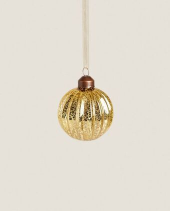 Bola navidad mercurizado dorado