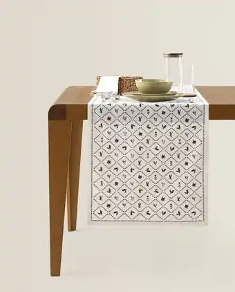 ZARA HOME Camino de mesa estampado navidad oferta