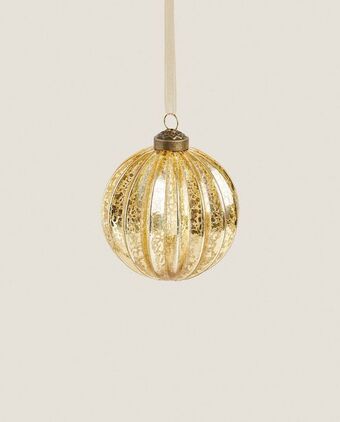 ZARA HOME Bola de navidad mercurizada relieve oferta