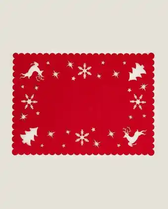 Individual fieltro cuadrado