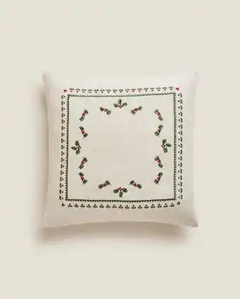 ZARA HOME Funda de cojín lino acebo oferta