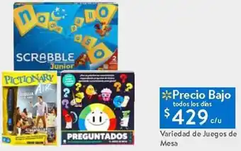 Walmart Variedad de Juegos de Mesa oferta