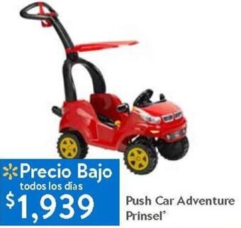 Walmart Push Car Adventure Prinsel oferta