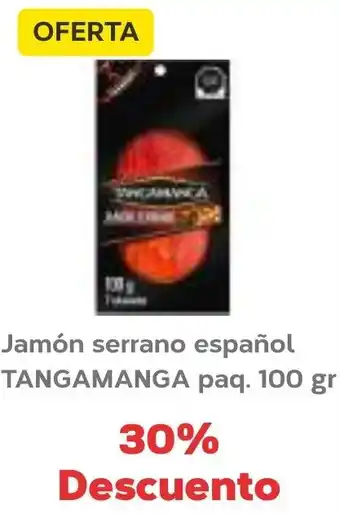 Super Aki Jamón Serrano Español Tangamanga paq. 100g oferta