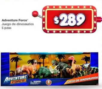 Bodega Aurrerá Adventure Force Juego de Dinosaurios 5 pzas oferta