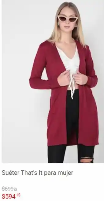 Liverpool Suéter That's It para Mujer oferta