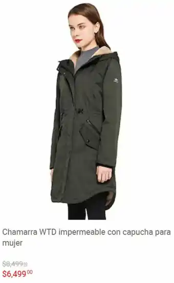 Liverpool Chamarra WTD Impermeable con Capucha para Mujer oferta