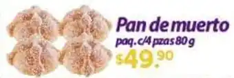 Arteli Pan de Muerto paq. c/4 pzas 80g oferta