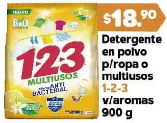 Arteli Detergente en Polvo p/ROpa p Multiusos 1-2-3 v/Aromas 900g oferta